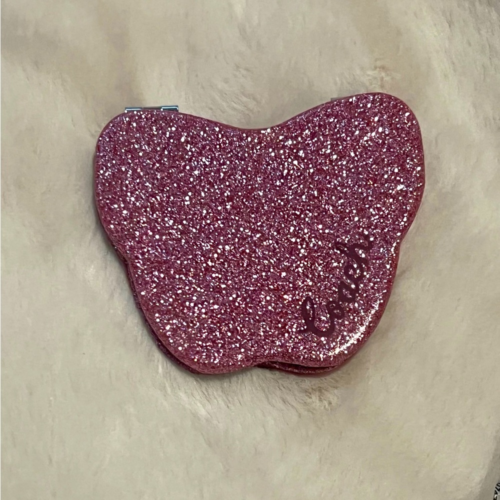 Coach Butterfly Compact Mirror Glitter Pink - NWOT